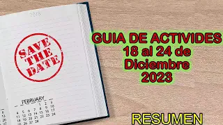 REUNIÓN VIDA Y MINISTERIO CRISTIANO DE ESTA SEMANA (18-24 DICIEMBRE 2023) DE ESPAÑA