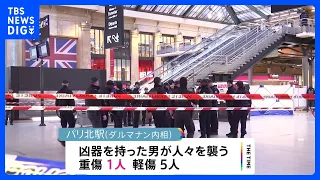 パリのターミナル駅に凶器持った男　6人重軽傷　動機は不明｜TBS NEWS DIG