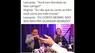 Leonardo no podcasts da Virgínia.  É para se mijar de rir . Assistam!