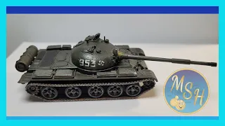 Russian T-62 MBT in 1:72 scale build video