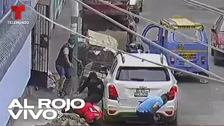 Cámara de seguridad capta a un sicario asesinando a tiros a tres hombres en Perú