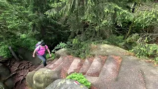 Broumovské stěny, Kamenné hřiby, vyhlídky Ovčín, Supí hnízdo, Skalní divadlo, Kaple na Hvězdě 4K