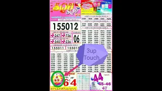 3up Tips from Magazine for 01-06-2022 Thai Lotto Draw