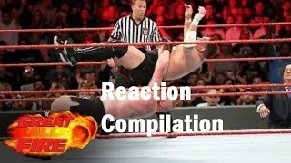 Brock Lesnar Vs Samoa Joe WWE Great Balls Of Fire 2017 REACTION COMPILATION