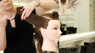 HOW TO :  half lang haar in ronde lagen, ook geschikt voor lang en krulhaar by Natasja Keijzer