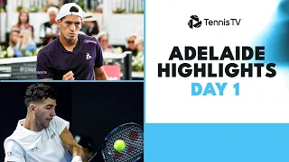 Draper Battles Baez, Kokkinakis Faces Lajovic & More Feature | Adelaide 2024 Day 1 Highlights