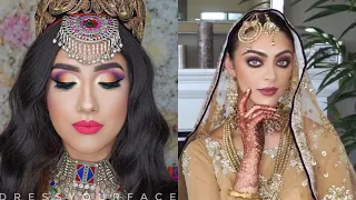 اجمل مكياج هندي ممكن تشوفيه ❤️✔️✔️ best indian make up