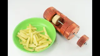 how to make french fries cutters , you can make at home