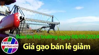 Bản tin thị trường (08/05/2024): Giá gạo bán lẻ giảm