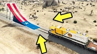 WHAT HAPPENS WHEN A RAMP IS IN FRONT OF A TRAIN IN GTA 5 (Update) 2017