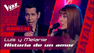 Luis Campos vs. Melanie Vargas - "Historia de un amor" – Batallas – La Voz Argentina