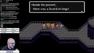 Highlight: Earthbound Sword of Kings. Following gets us rare items in game!