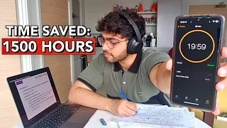 How to Study 4 Hours of Lectures in JUST 20 Mins (make perfect notes)