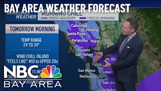 Bay Area Forecast: Cold Nights Ahead