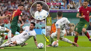 Portugal vs Uruguay : Controversial VAR awarded the most controversial penalty to Bruno Fernandes