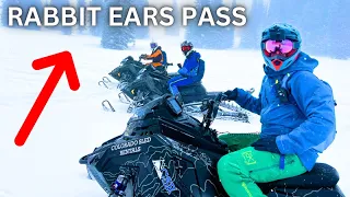 RABBIT EARS PASS SNOWMOBILING with COLORADO SLED RENTALS