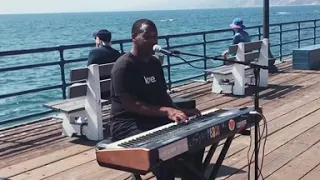 Piano Street Performer - Santa Monica Pier- California