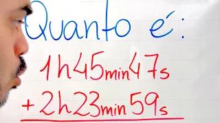 🔥 Como SOMAR HORAS, MINUTOS E SEGUNDOS em 1 minuto?