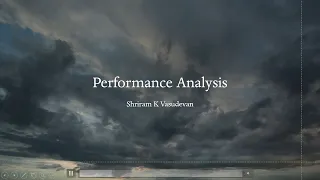 14. Performance Analysis - With problems solved.