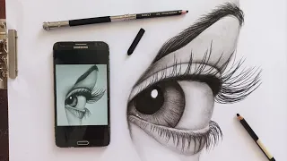 how to draw realistic eyes | how to draw faces | drawing tutorial _ drawing techniques and tricks