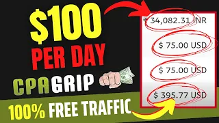 $100 Per Day From CPAGrip | CPA Marketing Trick for Beginners Hindi 2022