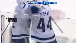 Morgan Rielly 1st NHL Playoff Goal 4/15/2017 - (Toronto Maple Leafs vs. Washington Capitals)