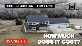 6300sf Barndominium for $57/sf | Cost Breakdown + Timelapse | Mad County Build