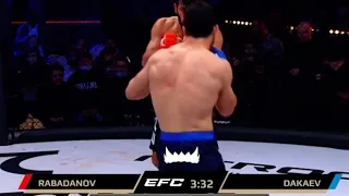 ГАДЖИ РАБАДАНОВ vs МЕХДИ ДАКАЕВ / ПОЛНЫЙ БОЙ  EFC