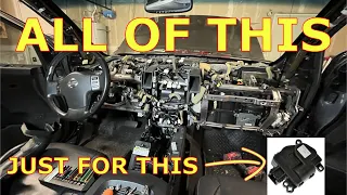 Nissan Titan Dashboard Removal - Replacing Hot/Cold Blend Door Actuator