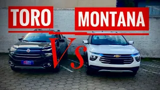 Fiat Toro vs Nova Montana comparativo Lado a Lado