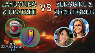 Jayborino & Upatree 2v2 Zombiegrub & ZergGirl in Mutation Deconstruction! | Starcraft II Co-Op
