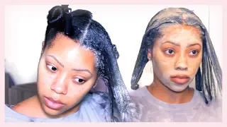 WASH DAY!- CLAY MASK, COLORING HAIR, WHAT SERUM I USE | SILK PRESS