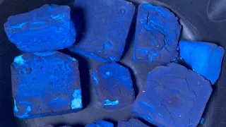 vibrant soft dyed gym chalk blocks crush compilation ASMR