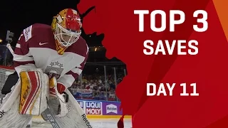 Top 3 Saves | Day 11 | #IIHFWorlds 2017