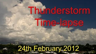 Time-Lapse video of storm front approaching Darwin, Australia