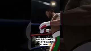 David Benavidez Drops Caleb Plant! 💥 #Shorts | Fight Night Champion Simulation