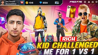 Rich Kid Challenge Me For 1 Vs 1🤬😡For Guild￼ Invite - Free Fire India