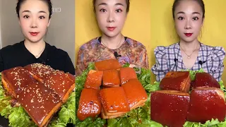 [ASMR] EATING SPICY PORK BELLY | EATING SOUNDS | Chinese Foods MUKBANG 매운 삼겹살