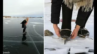 77 летняя ″Бабушка Байкала″ надевает Коньки Каждый День! И это еще не все…