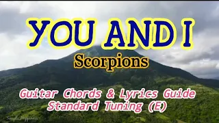 YOU AND I |Scorpions Easy Guitar Chords Lyrics Guide Play-Along Beginners