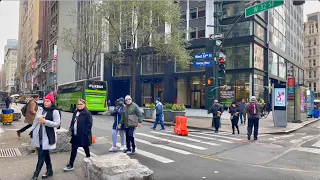 [4K HDR] Walking Broadway 36th Street to 17th Street On A Cold Autumn Morning