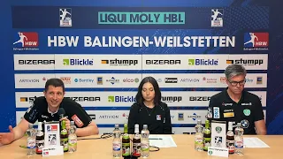 Pressekonferenz zum Spiel HBW Balingen-Weilstetten vs. SC DHfK Leipzig