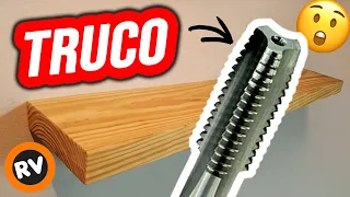 ⛔TRUCO⛔ REPISAS y estantes FLOTANTES 😲 COMO HACER una repisa o estante flotante de madera ➡️FACIL⬅️