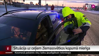 Situācija uz ceļiem Ziemassvētkos kopumā mierīga