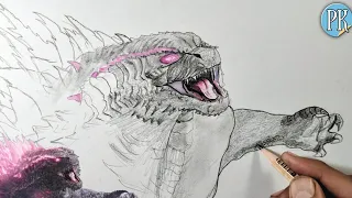 How to Draw pink GODZILLA /from godzilla x kong the new empire