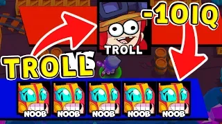 Super TROLL vs NOOB -10 IQ !! Funny Moments Brawl Stars #20