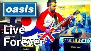 Oasis - Live Forever (Guitar Cover) Epiphone Sheraton Union Jack