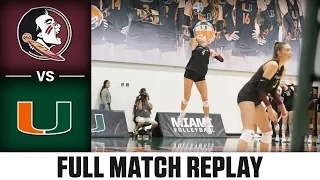 Florida State vs. Miami Full Match Replay | 2023 ACC Volleyball