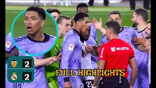 Valencia Vs Madrid 2-2 Highlights & All Goals - 2024