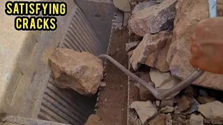 Amazing Process of Stone Crushing | Powerful Jaw Crusher in Action | Rock Crusher Grinding Stones